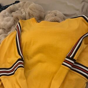 Urban Outfitters Yellow Sweater with Striped Accents